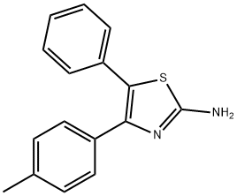 5-Phenyl-4-p-tolyl-thiazol-2-ylamine Structural