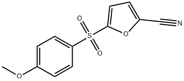 2-Furancarbonitrile, 5-((4-methoxyphenyl)sulfonyl)- Structural