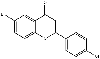 6-Bromo-4'-chloroflavone Structural