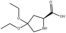 L-Proline, 4,4-diethoxy- (9CI) Structural