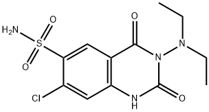 1,2,3,4-Tetrahydro-7-chloro-3-(diethylamino)-2,4-dioxo-6-quinazolinesu lfonamide