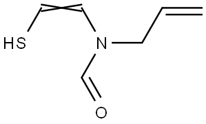 Formamide, N-(2-mercaptoethenyl)-N-2-propenyl- (9CI) Structural