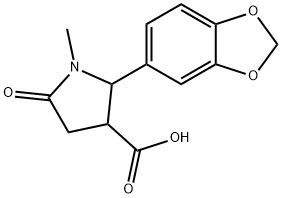 2-(1,3-BENZODIOXOL-5-YL)-1-METHYL-5-OXO-3-PYRROLIDINECARBOXYLIC ACID