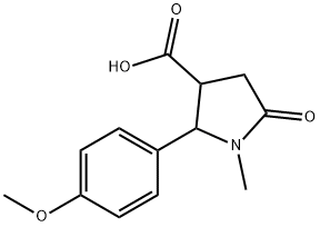 2-(4-METHOXYPHENYL)-1-METHYL-5-OXO-3-PYRROLIDINECARBOXYLIC ACID