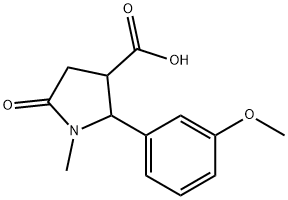 2-(3-METHOXYPHENYL)-1-METHYL-5-OXO-3-PYRROLIDINECARBOXYLIC ACID