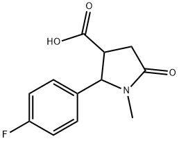 2-(4-FLUOROPHENYL)-1-METHYL-5-OXO-3-PYRROLIDINECARBOXYLIC ACID