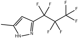 5-METHYL-3-(PERFLUOROPROPYL)PYRAZOLE Structural