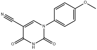 1-(4-METHOXYPHENYL)-2,4-DIOXO-1,2,3,4-TETRAHYDRO-5-PYRIMIDINECARBONITRILE