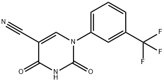 5-CYANO-1-[3-(TRIFLUOROMETHYL)PHENYL]URACIL Structural