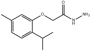 (2-ISOPROPYL-5-METHYL-PHENOXY)-ACETIC ACID HYDRAZIDE Structural