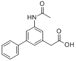 5-(Acetylamino)-(1,1'-biphenyl)-3-acetic acid Structural