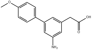 5-Amino-4'-methoxy-3-biphenylacetic acid Structural