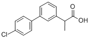 4'-Chloro-alpha-methyl-3-biphenylacetic acid Structural