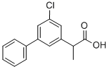 5-Chloro-alpha-methyl-3-biphenylacetic acid Structural