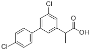 4',5-Dichloro-alpha-methyl-3-biphenylacetic acid Structural