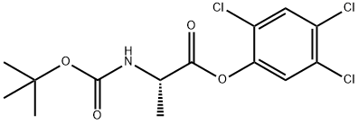 N-TERT-BUTOXYCARBONYL-L-ALANINE-2,4,5-TRICHLOROPHENYL ESTER Structural