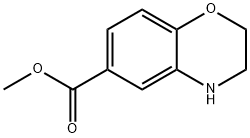 3,4-Dihydro-2H-benzo[1,4]oxazine-6-carboxylic acid methyl ester Structural