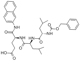 N-CBZ-LEU-LEU-GLU BETA-NAPHTHYLAMIDE Structural