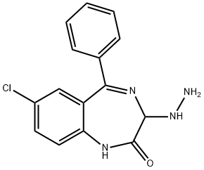 7-Chloro-3-hydrazino-5-phenyl-1,3-dihydro-2H-1,4-benzodiazepin-2-one