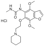 1-(4,7-Dimethoxy-6-(2-piperidinoethoxy)-5-benzofuranyl)-1,3-dimethylur ea hydrochloride