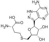 D-Ribitol, 5-S-(3-amino-3-carboxypropyl)-1-C-(7-amino-1H-pyrazolo(4,3- d)pyrimidin-3-yl)-1,4-anhydro-5-thio-, (1S,5(S))-