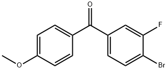 4-BROMO-3'-FLUORO-4'-METHOXYBENZOPHENONE Structural