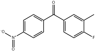 4-FLUORO-3-METHYL-4'-NITROBENZOPHENONE Structural