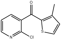 2-CHLORO-3-(3-METHYL-2-THENOYL)PYRIDINE Structural