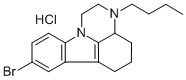 1H-Pyrazino(3,2,1-jk)carbazole, 2,3,3a,4,5,6-hexahydro-8-bromo-3-butyl -, hydrochloride