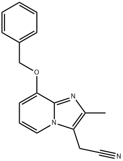 2-METHYL-8-(PHENYLMETHOXY)IMIDAZO[1,2-A]PYRIDINE-3-ACETONITRILE