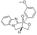 1,4-Epoxy-1H,3H-(1,4)oxazepino(4,3-a)benzimidazole, 4,5-dihydro-1-(3-m ethoxyphenyl)- Structural