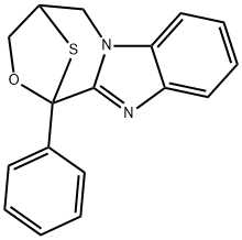 1,4-Epithio-1H,3H-(1,4)oxazepino(4,3-a)benzimidazole, 4,5-dihydro-1-ph enyl-