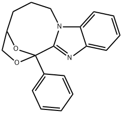 1,4-Epoxy-1H,3H-(1,4)oxazonino(4,3-a)benzimidazole, 4,5,6,7-tetrahydro -1-phenyl-