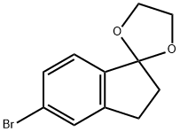 5-Bromo-1,1-(ethylenedioxo)-indane Structural