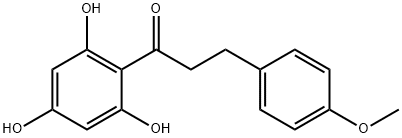 4-METHOXY-2',4',6'-TRIHYDROXYDIHYDROCHALCONE Structural