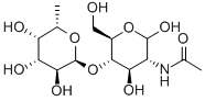 2-ACETAMIDO-2-DEOXY-4-O-(A-L-FUCOPYRANOSYL)-D-GLUCOPYRANOSE Structural