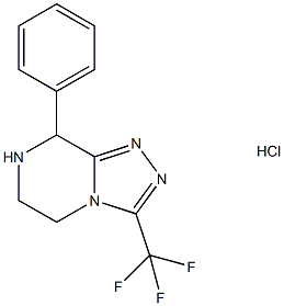 8-PHENYL-3-(TRIFLUOROMETHYL)-5,6,7,8-TETRAHYDRO[1,2,4]TRIAZOLO[4,3-A]PYRAZINE HYDROCHLORIDE Structural