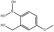 2-Hydroxymethyl-4-methoxyphenylboronic acid Structural