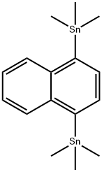 Stannane, 1,4-naphthalenediylbis[trimethyl-]- Structural