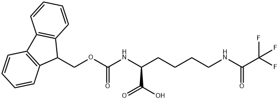 Fmoc-N-epsilon-trifluoroacetyl-L-lysine Structural