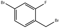 4-Bromo-2-fluorobenzyl bromide Structural