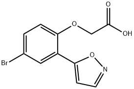 2-(4-BROMO-2-(ISOXAZOL-5-YL)PHENOXY)ACETIC ACID Structural