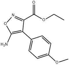 ETHYL 5-AMINO-4-(4-METHOXYPHENYL)ISOXAZOLE-3-CARBOXYLATE Structural