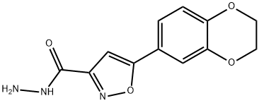 5-(2,3-DIHYDROBENZO[B][1,4]DIOXIN-7-YL)ISOXAZOLE-3-CARBOHYDRAZIDE Structural