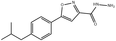 5-(4-ISOBUTYLPHENYL)ISOXAZOLE-3-CARBOHYDRAZIDE Structural