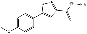 5-(4-METHOXY-PHENYL)-ISOXAZOLE-3-CARBOXYLIC ACID HYDRAZIDE Structural