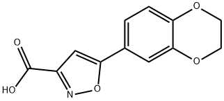 5-(2,3-DIHYDROBENZO[B][1,4]DIOXIN-7-YL)ISOXAZOLE-3-CARBOXYLIC ACID Structural