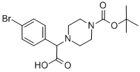 2-(4-BOC-PIPERAZINYL)-2-(4-BROMO-PHENYL)ACETIC ACID Structural