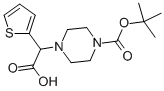 2-(THIOPHEN-2-YL)-3-(4-BOC-PIPERAZIN-1-YL)ACETIC ACID Structural