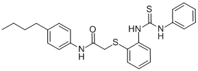 2-((2-[(ANILINOCARBOTHIOYL)AMINO]PHENYL)SULFANYL)-N-(4-BUTYLPHENYL)ACETAMIDE